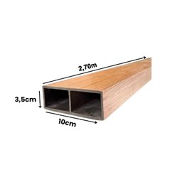 Divisória Leve Decorativa Wpc 10cm X 3,5cm X 270cm 1unidade  Formaco Decor - 4