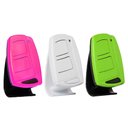 Ver imagem 1 de 3 Controle Portão Eletrônico Alarme 433,92Mhz Garen Ppa Rcg com Clip de Fixação Rosa Branco Verde