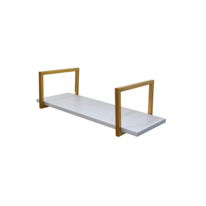 Nicho SIMPLES metalon 60X20 CINZA/DOURADO  METALICO 01