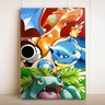 Placa Decorativa Anime Pokemon Pikachu Charmander Bulbassaur - 1
