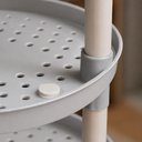 Ver imagem 4 de Fruteira Redonda 3 Andares Plastica Multiuso Organizador Cozinha Porta Legumes Cesto Frutas Cinza