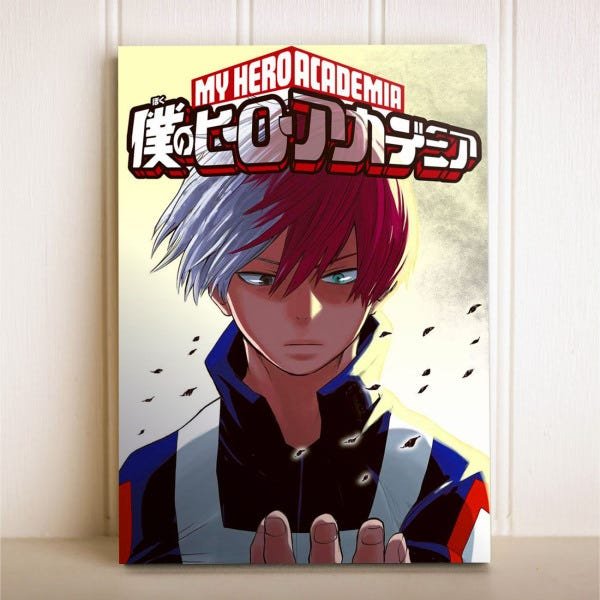 Placa Decorativa Anime Boku no Hero Academia Todoroki