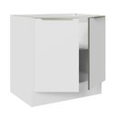Ver imagem 6 de Balcão Madesa Lux 80 cm 2 Portas (Sem Tampo) Branco/Branco Veludo