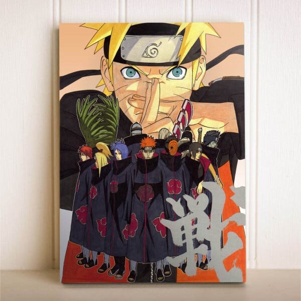 Placa Decorativa Anime Naruto Shippuden Akatsuki Jutsu