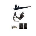 Ver imagem 2 de Kit Porta Camarão 0,80x2,10m Primer Branco + Kit Celeiro Camarão Cantoneira Preto