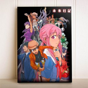Placa Decorativa Anime Mirai Nikki Yuno Gasai