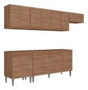Ver imagem 4 de Cozinha Completa Modulada Audi 280cm Luxo com Armário Aéreo e Balcão - Madeirada Inteira