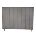 Ver imagem 1 de Cabeceira Vitória Tamanho Viuva para Colchão de 1.28mt-suede Grafite