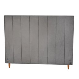 Cabeceira Vitória Tamanho Viuva para Colchão de 1.28mt-suede Grafite - 1