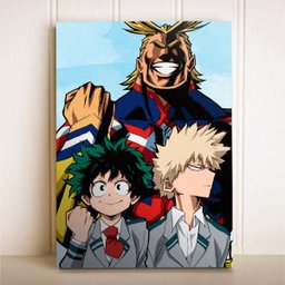 Placa Decorativa Anime Boku no Hero Academia All Might Deku - 1