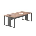 Ver imagem 1 de Mesa de Reunião com Caixa de Tomada 240 Mexico - Noce e Preto
