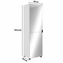 Ver imagem 3 de Sapateira Versa Home 60cm x 46,5cm x 213,5cm 1 Porta com Espelho