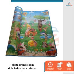 Tapete Infantil Grande Educativo Para Bebê Baby Style Nuvens - 3