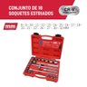 Jogo Soquete Estriado 1/2 Pol + Maleta 23 Peças 8 a 32 Mayle - 2