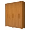 Guarda Roupa de Casal 100 % Mdf 6 Portas 2 Gavetas Lana Acp Móveis Cinamomo - 1