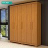 Guarda Roupa de Casal 100 % Mdf 6 Portas 2 Gavetas Lana Acp Móveis Cinamomo - 2