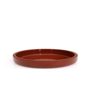 Prato de pizza em Cerâmica Barro Vermelho redondo 22cm Motta (1520) Motta Ceramica Prato Pizza