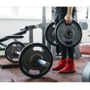 Ver imagem 5 de Par 2 Suportes de Anilhas de Parede Expositor de Academia 100 Kg Capacidade Ferro