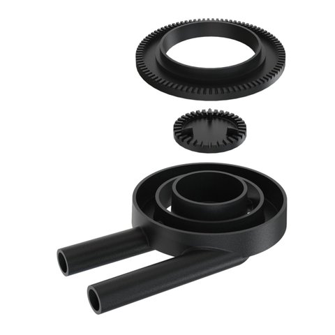 Queimador Duplo Completo Fogão Industrial Ferro N05 15,5cm