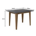 Ver imagem 3 de Sala de Jantar Kate 120x90 Tampo com Vidro 4 Cadeiras Jade Poliman Móveis