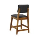 Ver imagem 7 de Kit 2 Banquetas Baixa Cadeira Paris Assento Estofado Encosto Fixo Amêndoa Decorise