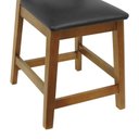 Ver imagem 3 de Kit 2 Banquetas Baixa Cadeira Paris Assento Estofado Encosto Fixo Amêndoa Decorise