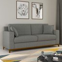 Ver imagem 2 de Sofá 3 Lugares com 2 Almofadas Inclusas Multimóveis Cr45240