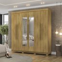 Ver imagem 1 de Guarda Roupa Casal 6 Portas 2g Espelho 218 Cm Nature Vlr