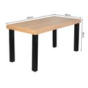 Ver imagem 5 de Conjunto Jantar Industrial Mesa Felícia Madeira 160x80 com 6 Cadeiras Paris Base Alumínio - Natural