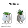 Planta Artificial Suculentas Cactos Toque Realista Kit 2 Un - 2