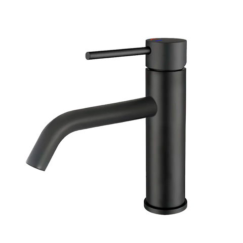 Torneira Misturador Monocomando Água Quente e Fria Bica Baixa para Banheiro - Black Matte - Dp9201