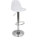 Ver imagem 2 de Kit 2 Banquetas Joly Luisa Eames Saarinen Base Giratória Cromada - Branca