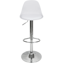 Ver imagem 3 de Kit 2 Banquetas Joly Luisa Eames Saarinen Base Giratória Cromada - Branca