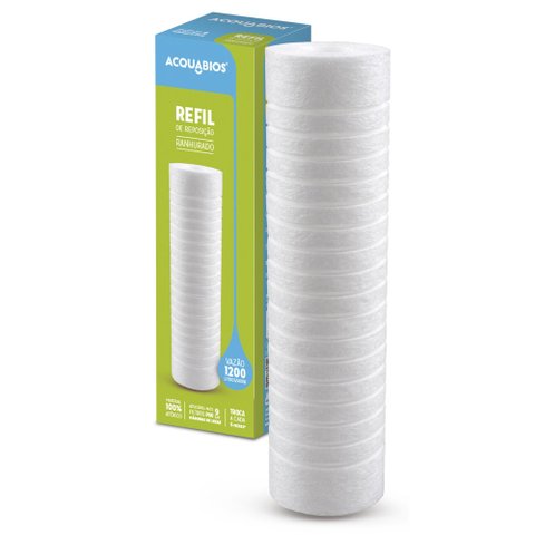 Refil Ranhurado para Filtro 9.3/4 para Filtro Maquina Lavar