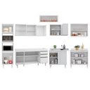 Ver imagem 5 de Armário de Cozinha Modulada de Canto 8 Peças CP07 Balcão Branco - Lumil Lumil Móveis