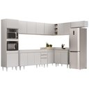 Ver imagem 1 de Armário de Cozinha Modulada de Canto 8 Peças CP07 Balcão Branco - Lumil Lumil Móveis