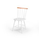 Ver imagem 2 de Kit 4 Cadeiras Colonial Clássica Rustica Madeira Maciça Branca/mel