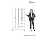Ver imagem 6 de Guarda Roupa Mobi Solteiro com Espelho 4 Portas 2 Gavetas Móveis Albatroz