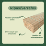50 Ripas/sarrafos de 2x2x30 Cm Madeira de Pinus - 3