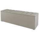 Ver imagem 5 de Kit Cabeceira e Baú Cama Box Solteiro Grace 90cm Sintético Bege - Desk Design