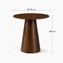 Ver imagem 2 de Mesa de Apoio em Lâmina Natural de Tauari Design Contemporâneo Desirée Oona Design Castanho