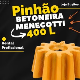 Engrenagem Betoneira Rental 400 Litros da Menegotti 11 Dts - 2