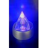 Pirâmide Pedra Cristal Vidro Luz Led Multicolorido Enfeite - 4