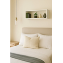 Ver imagem 2 de Nicho Retangular 100x30x20cm Mdf Decoração Escritório Quarto:branco