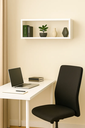Ver imagem 3 de Nicho Retangular 100x30x20cm Mdf Decoração Escritório Quarto:branco