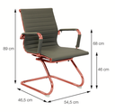 Ver imagem 4 de Cadeira de Escritório Eames Caramelo - Fixa | Rose Gold