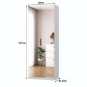 Ver imagem 4 de Sapateira Vertical Moderna 187cm 2 Portas C/ Espelho 100% Mdf Cor:branco