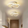 Lustre Luminaria Teto Led Moderno 3 Cores Redondo 25x10x19cm - Branco - 2