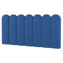 Ver imagem 1 de Painel Cabeceira Cama Box Solteiro Lana 90cm Suede Azul - Desk Design