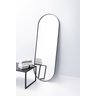 Espelho Grande Oval com Moldura em Metal Corpo Inteiro 150 X 50 Cm Preto - 2